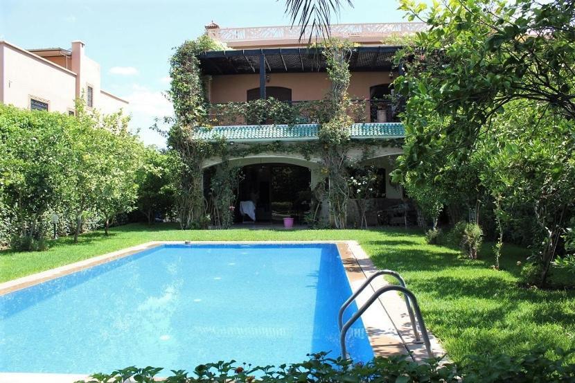Magnifique Villa Avec Piscine Chauffee Que Pour Famille Marrakesh Bagian luar foto